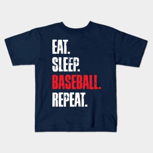 EAT. SLEEP. BASEBALL. REPEAT. Kids T-Shirt